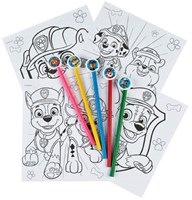 Undercover bloc de coloriage PAW Patrol avec crayons de couleur pour enfants-2