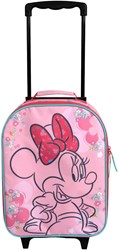 Undercover kindertrolley Minnie Mouse roze met wieltjes en trekstang