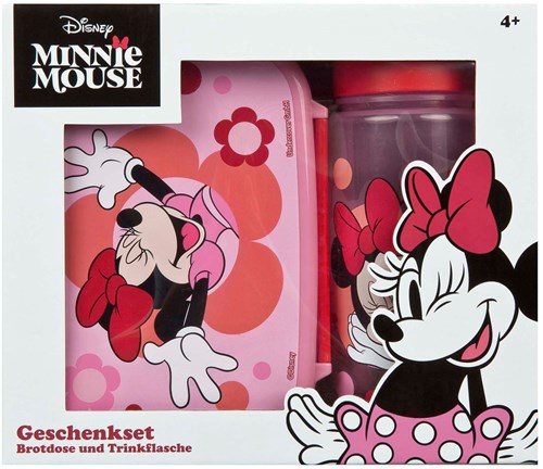 Undercover boîte à lunch et gourde Minnie Mouse rose plastique