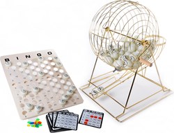 Angel Toys cage à bingo - grand set de bingo avec cartes de bingo
