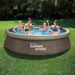 Summer Waves piscine gonflable ronde 366x76 cm avec pompe filtrante