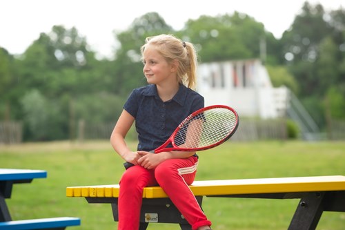Engelhart Games tennisracket aluminium 21 inch rood voor kinderen-2