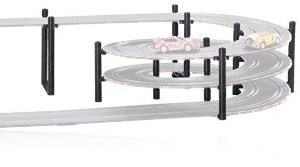 Carrera supports 3D set d'extension circuit noir - accessoire circuit-3