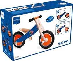 Scratch houten loopfiets ruimte - verstelbaar zadel - 12 inch