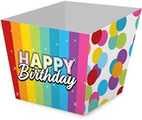 Folat snoepbakjes verjaardag multicolor papier 5 stuks traktatie-2