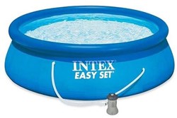 Intex zwembad Easy Set 457x84 cm met filterpomp voor tuinplezier