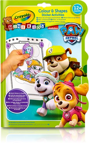 Crayola cahier de coloriage Pat'Patrouille couleurs et formes Mini Kids-3