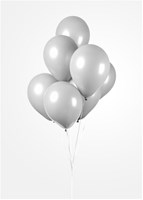 Globos ballons gris cool 30cm 10 pièces - décoration de fête latex-3