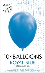 Globos ballons bleu royal 30cm 10 pièces décoration fête latex