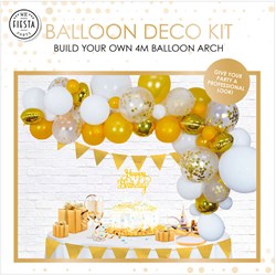 Globos ballonnen boog set goud - feestdecoratie verjaardag jubileum