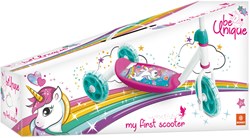 Mondo trottinette enfant licorne avec guidon réglable et repose-pieds antidérapant