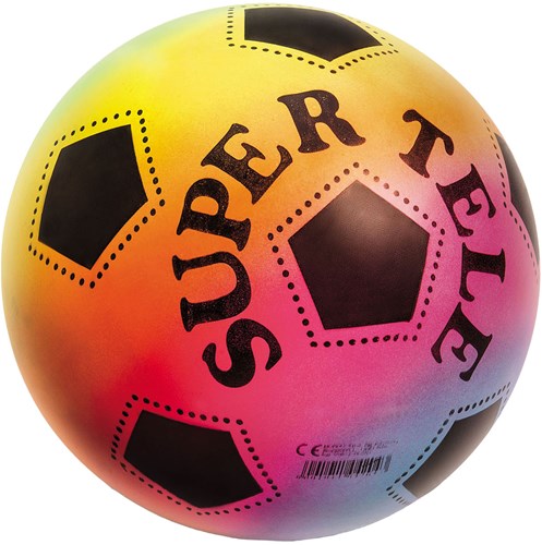 Mondo ballon de football Super Tele arc-en-ciel 23cm plastique multicolore