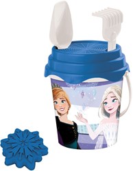 Mondo jouet de plage Frozen seau 6 pièces avec arrosoir 15cm