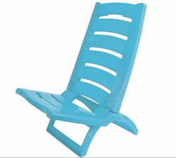 Adriatic strandstoel opklapbaar blauw - comfortabele kinderstrandstoel