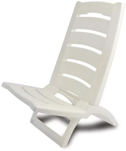 van der Meulen chaise de plage blanche plastique chaise pliante plage