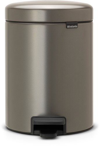 Brabantia poubelle à pédale 5 litres platinum - poubelle salle de bain