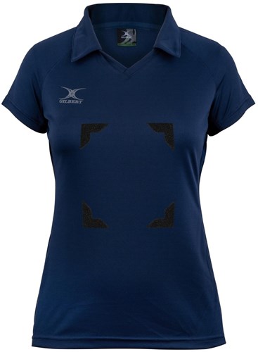 Gilbert Maillot de netball Eclipse pour filles 7-8 ans bleu marine sport
