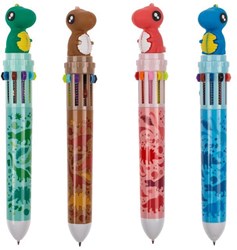 Dino 10-kleuren balpen