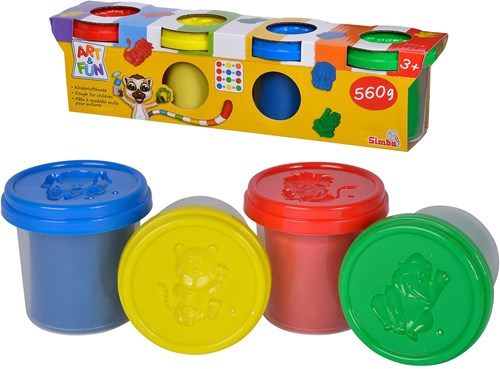 Simba klei set boetseerklei - Art & Fun - 4 kleuren - creatief speelgoed