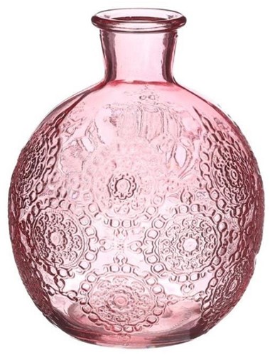 Vaas Bologna roze Ø9,5xH12cm