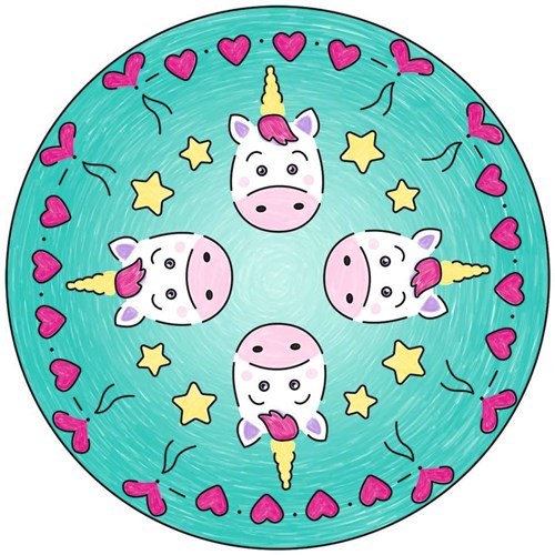 Ravensburger Mandala Designer Mini Unicorn - Tekenset voor kinderen-2