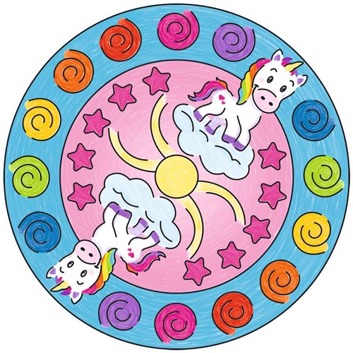 Ravensburger Mandala Designer Mini Unicorn - Tekenset voor kinderen-3