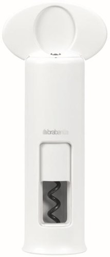 Brabantia kurkentrekker classic wit - wijnopener keukenaccessoire