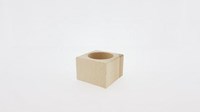 Playwood bougeoir en bois porte-bougie chauffe-plat hêtre carré décoration