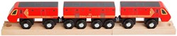 BigJigs houten trein speelgoed - Posttrein voor kinderen