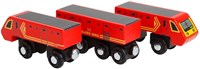 BigJigs jouet train en bois - Train postal pour enfants-3