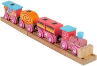 BigJigs houten trein Sweetland Express - kleurrijke speelgoedtrein-2