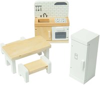 Bigjigs ensemble cuisine maison de poupée en bois - jouet FSC