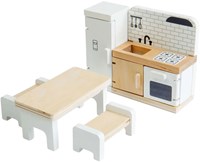 Bigjigs ensemble cuisine maison de poupée en bois - jouet FSC-2