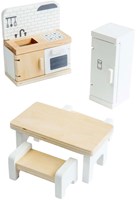 Bigjigs ensemble cuisine maison de poupée en bois - jouet FSC-3