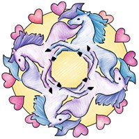 Ravensburger Mandala Designer Mini paarden knutselset tekenen-3