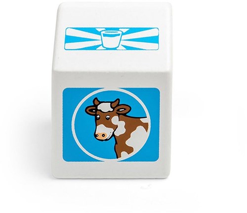 BigJigs brique de lait en bois - blanc - jouet durable