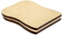 BigJigs toast en bois jouet - tranche de pain en bois pour cuisine enfant
