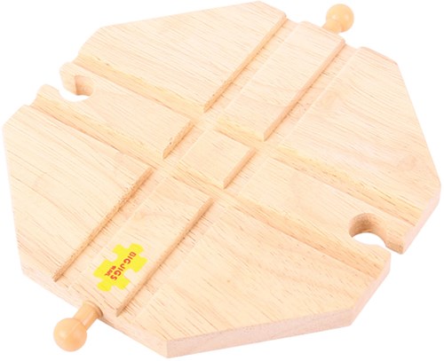 BigJigs houten treinrails - kruising - houten treinbaan accessoire