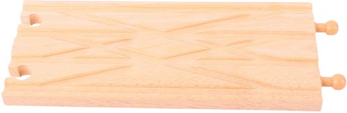 Bigjigs Houten Treinrails - Diamant Kruising - Speelgoed