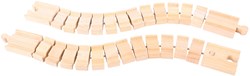 BigJigs flexibele houten treinrails - Crazy Track - speelgoed