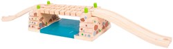 BigJigs Rail en bois - Pont à cliquetis pour circuit de train