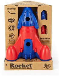 Green Toys fusée jouet durable bleue avec astronautes