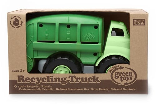 Green Toys Camion-poubelle vert