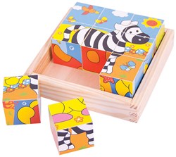 Bigjigs Safari Kubus Puzzel