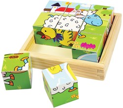 Bigjigs Blokpuzzel Boerderijdieren