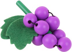 BigJigs houten speelgoed druiven - educatief fruit speelgoed