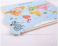 Bigjigs Wereldkaart Puzzel-3