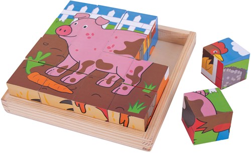 Bigjigs Farm Cube Puzzle