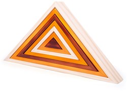 Bigjigs Triangles en bois naturel à empiler