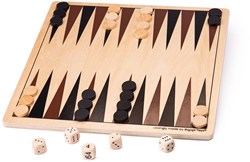 BigJigs jeu de backgammon en bois - jeu de société traditionnel pour enfants